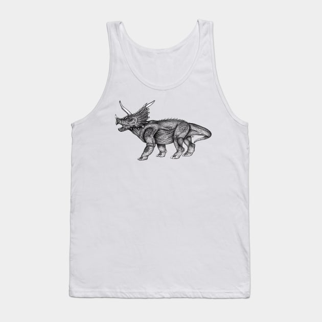 Triceratops Tank Top by charyzard